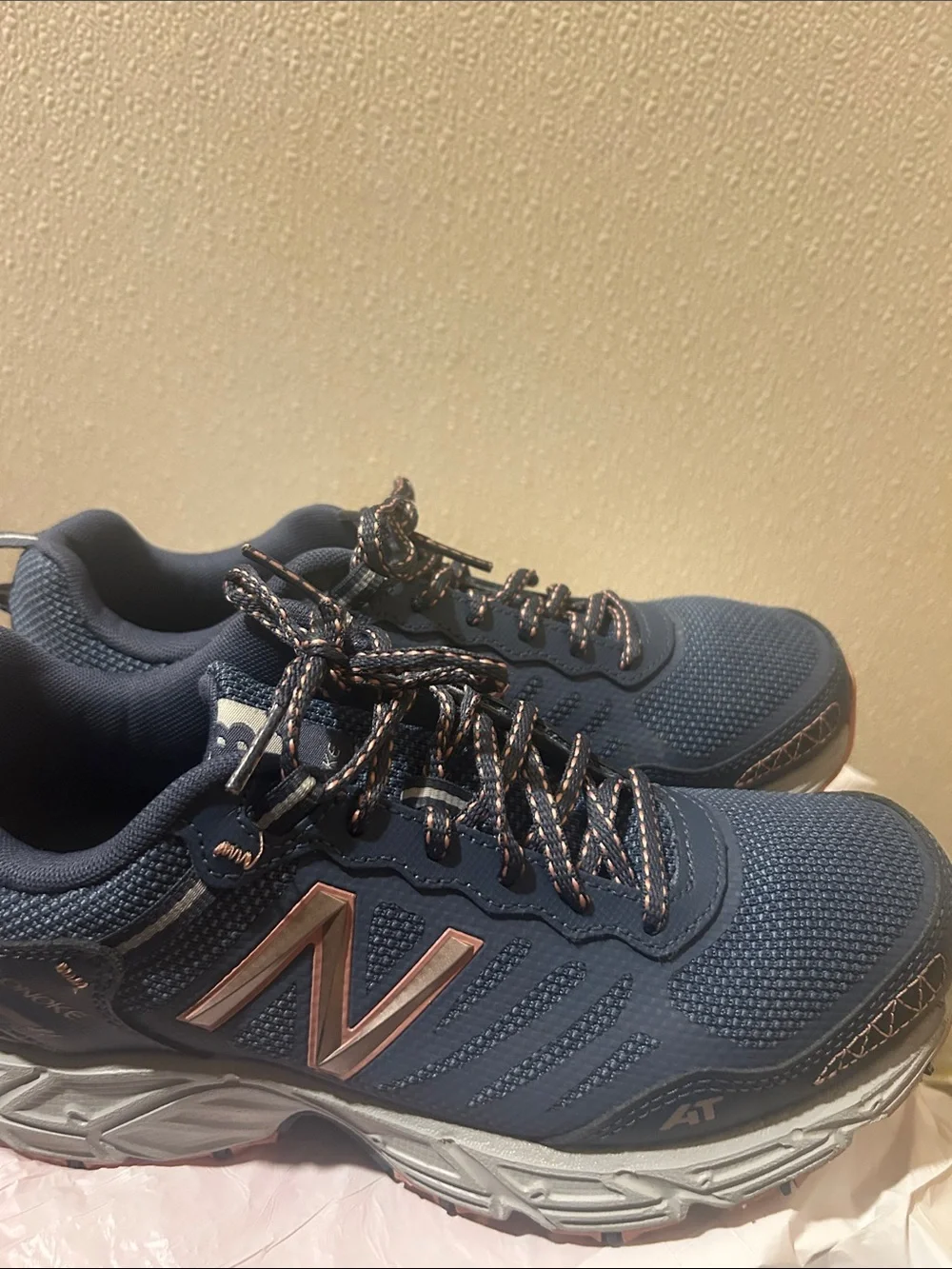 New Balance Women’s Navy with Rose Gold Accent Sneakers